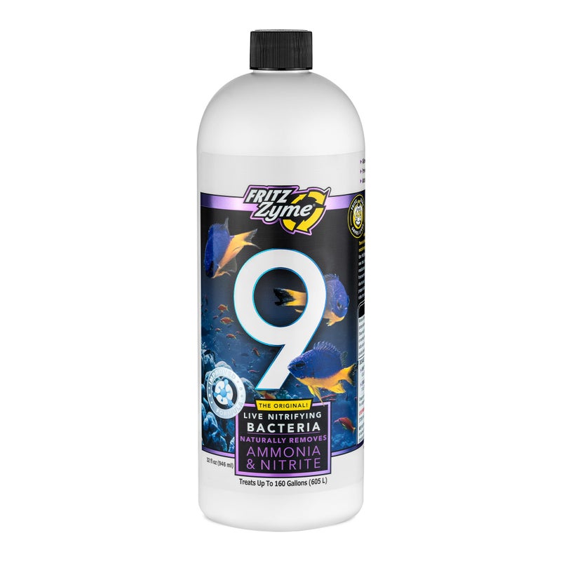 Fritz Aquatics FritzZyme 9 Live Nitrifying Bacteria Naturally Removes Amonia & Nitrite for Saltwater Fish (32-Ounce) - Image 1